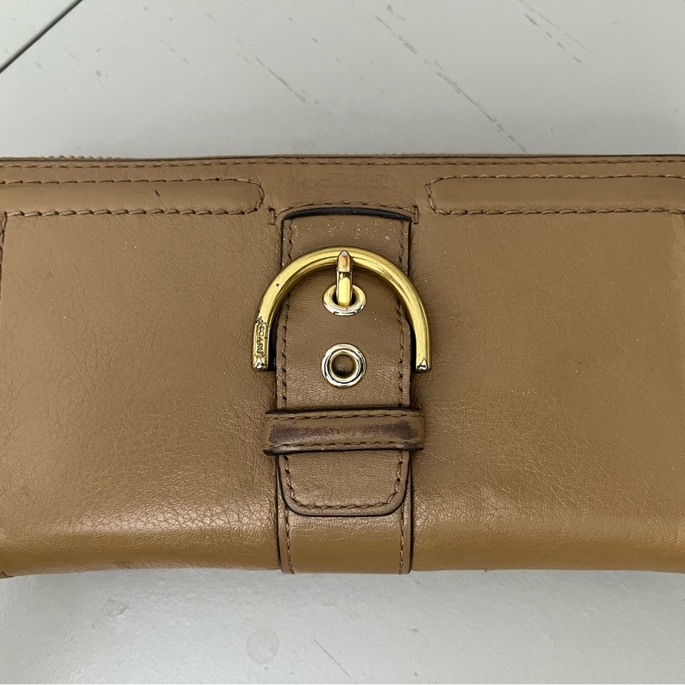 Beige Coach Wallet